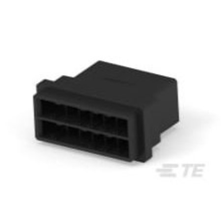 TE CONNECTIVITY Rectangular Power Connector, 12 Contact(S), Male, Crimp Terminal 2-179554-6